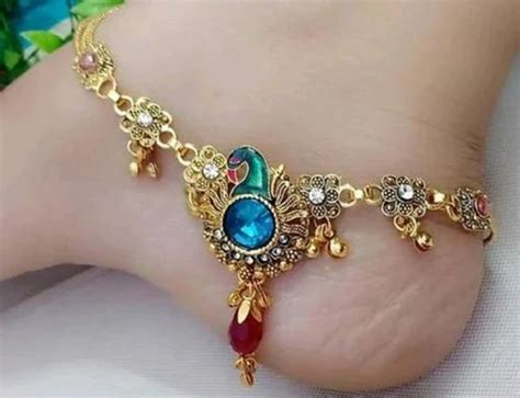 Designer Gold-plated Anklets at Rs 473.00 | Sarjapura | Bengaluru| ID ...