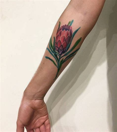 Protea cynaroides or the king protea tattoo by Mavka Leesova inked on ...