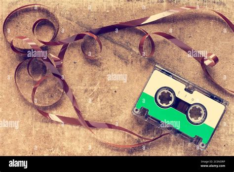 Vintage compact cassette Stock Photo - Alamy