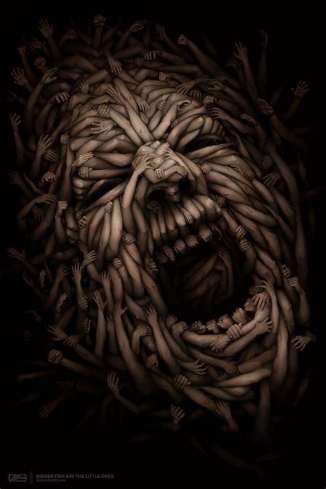 Anton Semenov's flesh and fabric monsters haunt gloomy houses and post ...