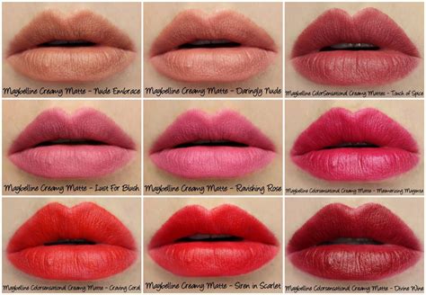 Pin by Jennyfer Lavail on Rouge à lèvres | Maybelline creamy matte lipstick, Maybelline color ...