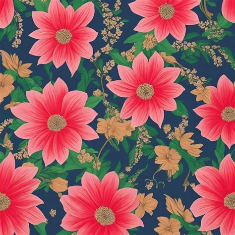 Premium Photo | Floral seamless pattern background