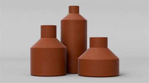 Keramik Vase Set 3d model