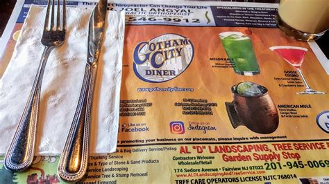 Menu at Gotham City Diner pub & bar, Ridgefield