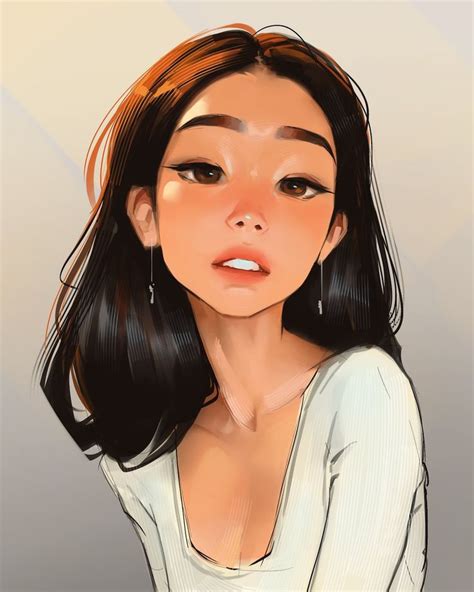 Sam Yang on Twitter in 2022 | Digital portrait art, Digital art girl ...