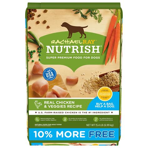 Rachael Ray Nutrish Natural Premium Dry Dog Food, Real Chicken & Veggies Recipe, 15.4 Lbs ...