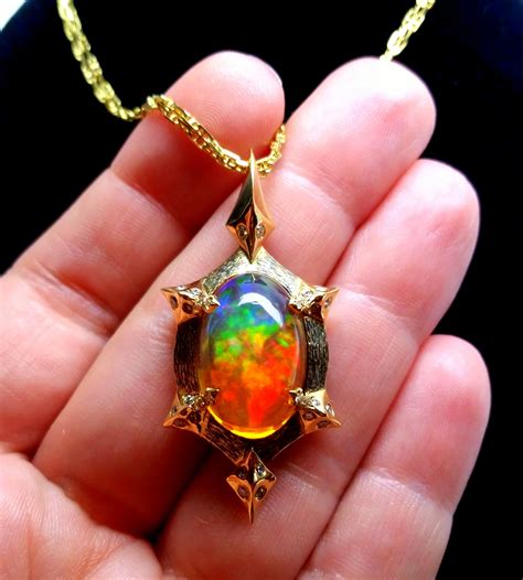 Mexican Fire Opal Necklace