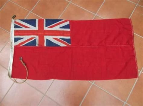 WW2 Royal Navy Red Ensign Ships Flag Dated 1944