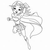 Supergirl Coloring Pages  Coloring Home sketch template