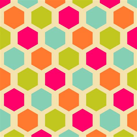 Vintage Hexagon Pattern Background Free Stock Photo - Public Domain Pictures