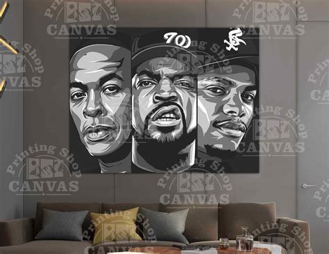 NWA Vector Print Art Poster Print Wall Art Canvas The Rap | Etsy