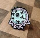 Pin Badge Eyeball Old Man Zombie Bloodshot Eyes Grossly Cute Surreal Monster | eBay