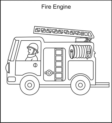 Free Printable Fire Truck Coloring Pages For Kids