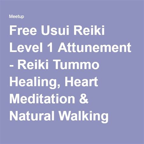 Free Usui Reiki Level 1 Attunement | Reiki, Meditation, Meditation prayer