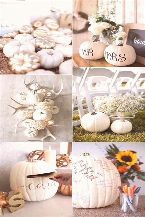 53 new ideas for wedding centerpieces fall flowers white pumpkins 53 new ideas fo… | Fall ...