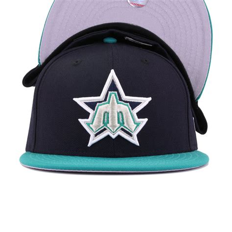 Seattle Mariners Navy Northwest Green Trident New Era 59Fifty Fitted