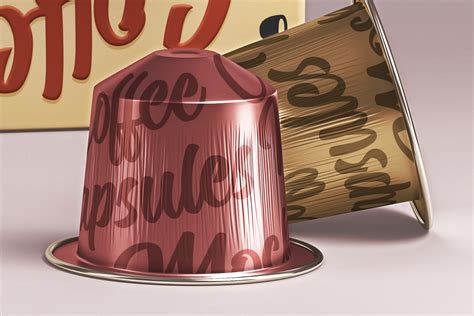 Free Coffee Pods PSD Mockup - mockups design Advertisement