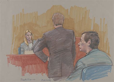 A woman on the stand in the trial of Allen Blackthorne, who was tried ...