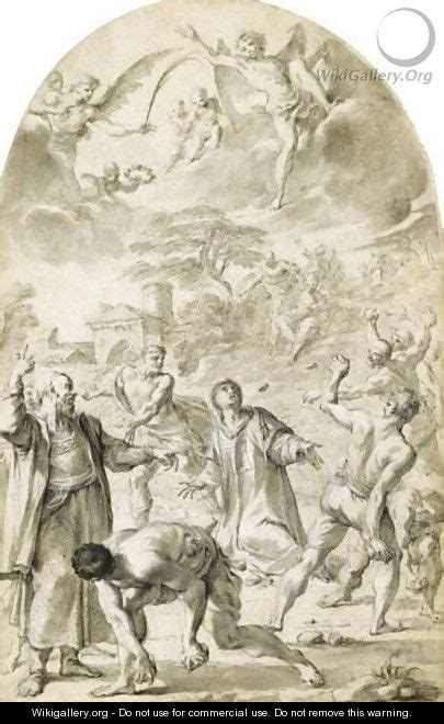 The Stoning Of St. Stephen - Aureliano Milani - WikiGallery.org, the largest gallery in the world