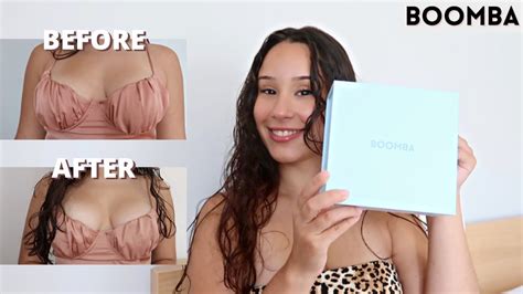 BOOMBA Demi Boost Inserts REVIEW | Sticky Push Up Bra | Before and After | Fashion Hacks - YouTube