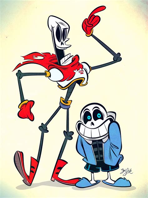 Papyrus & Sans by DirkErik-Schulz on Newgrounds