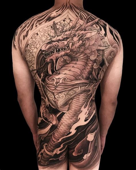 《麒麟》 Qilin back piece in progress colors next time @chronicink @tatsoul #envycartridges # ...