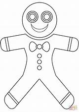 Gingerbread Man Coloring Pages Sketch Page sketch template
