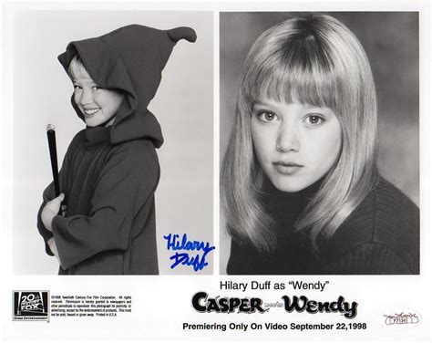 Hilary Duff RARE SIGNED MOVIE PROMO 8x10 PHOTO From CASPER Meets WENDY. JSA COA | eBay