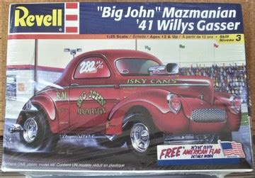 Revell Big John Mazmanian 41 Willys Gasser | Model Car Kits | hobbyDB