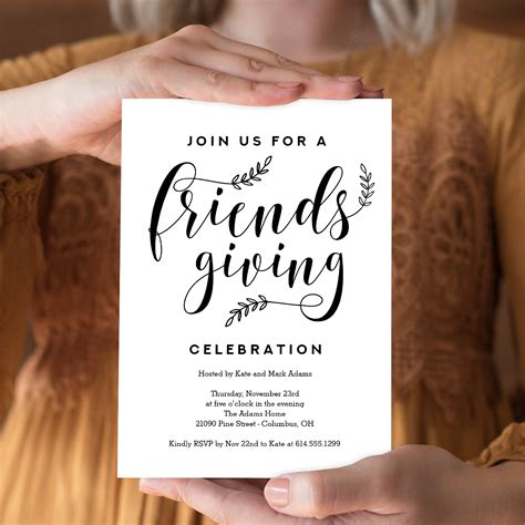 Friendsgiving Invitation Template