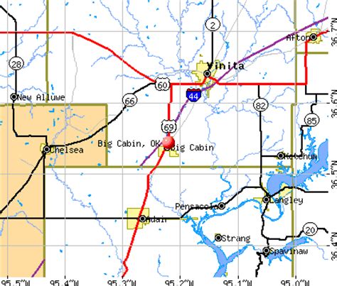 Big Cabin, Oklahoma (OK 74301, 74332) profile: population, maps, real estate, averages, homes ...