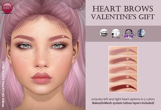 Heart Brows (Valentine's Gift) | for Catwa, LeLutka, LAQ Ome… | Flickr