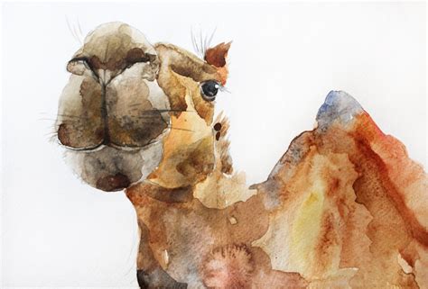 Artist Watercolor Camel