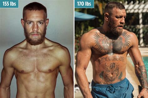 Conor McGregor shows off incredible body transformation from 'Young Tasty' to 'Mr Tasty' as he ...