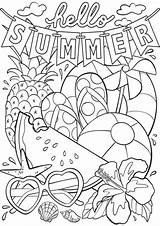 Free & Easy To Print Summer Coloring Pages  Tulamama sketch template