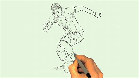 Drawing kylian-mbappe | kylian-mbappe draw step by step | kylian-mbappe ...