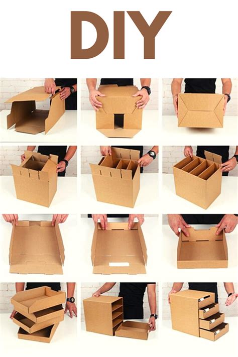 Cardboard Crafts Diy, Diy Cardboard Furniture, Paper Crafts Diy, Furniture Storage, Diy ...