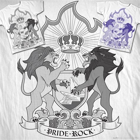 Score Simba VS Scar armorial by Elena K on Threadless