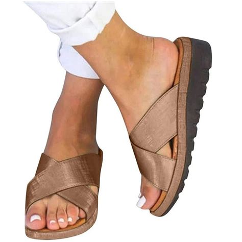 Mychoice - Mchoice Sandals for Women Wide Width,2021 Comfy Platform Sandal Shoes Comfortable ...