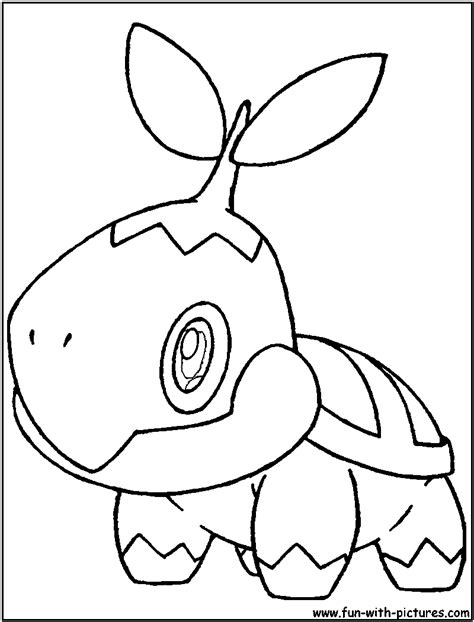 Turtwig Coloring Page