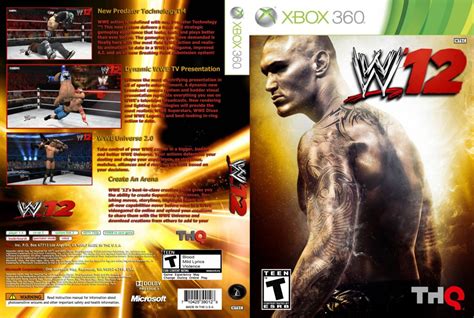 WWE 12 - XBOX 360 Game Covers - WWE 12 DVD NTSC Custom f :: DVD Covers