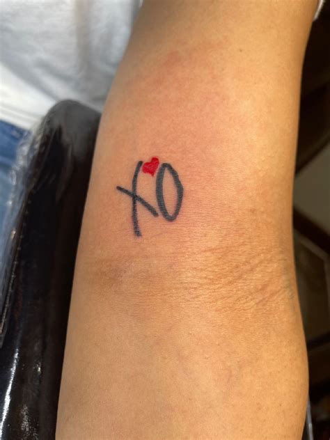 The Weeknd is my favorite artist ️ | Xo tattoo, Cute tattoos for women ...