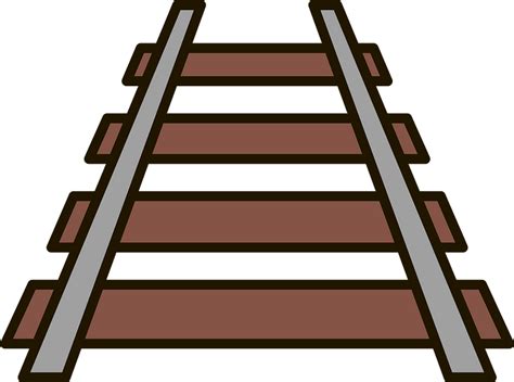 Cartoon Railroad Track Clip Art