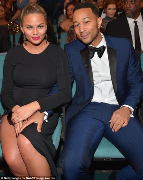 Chrissy Teigen supports husband John Legend at NAACP Image Awards 2016 ...