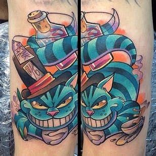 17 Mad And Mischievous Cheshire Cats Tattoos | Tattoodo Cheshire Cat Tattoo, The Cheshire ...
