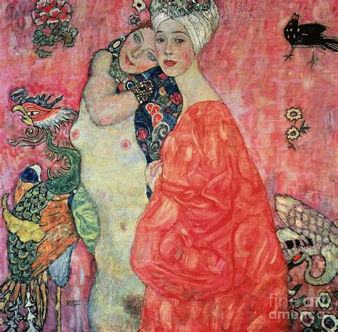 Women Friends Painting by Gustav Klimt - Pixels Merch