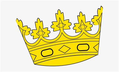 Big Tilted Crown Clip Art At Clker - Transparent Kings Cartoon Crown ...