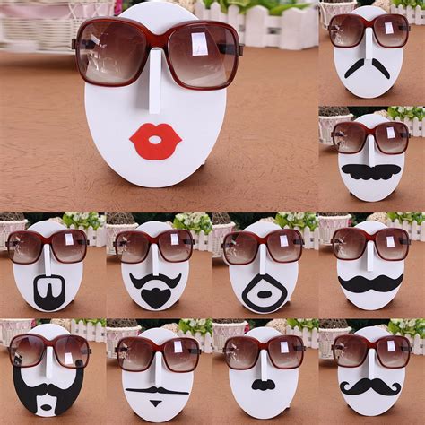 13 Styles Mustache Face Glasses Sunglasses Spectacles Display Stand Rack Display Easels, Frame ...