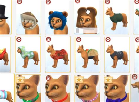 The Sims 4 Cats & Dogs: Create-a-Pet Clothing (Photos) | SimsVIP