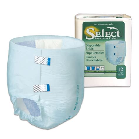 Select Adult Incontinence Brief L Heavy Absorbency Full Fit, 2634 ...